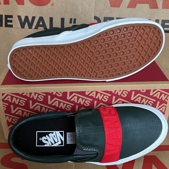 Vans Classic Slip-On W Leather & Webbing Scarabred WMNS - Picture 4 of 16